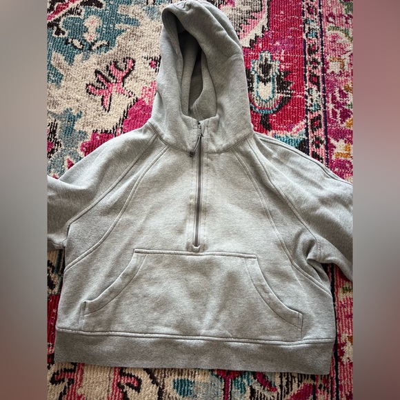 Lululemon Gray Scuba Oversized Half-Zip - Picture 1 of 2